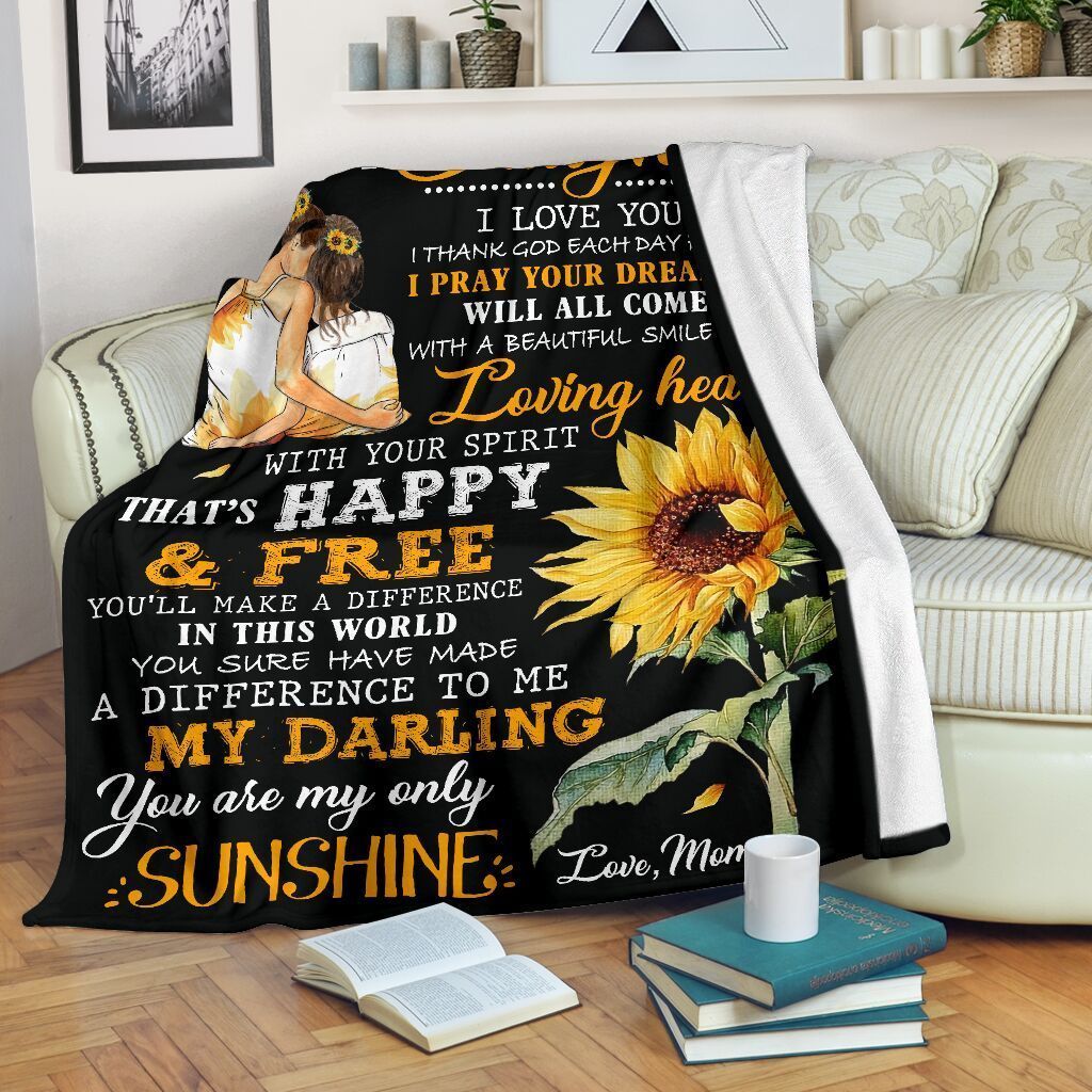 To My Dearest Daughter Sherpa Fleece Blanket