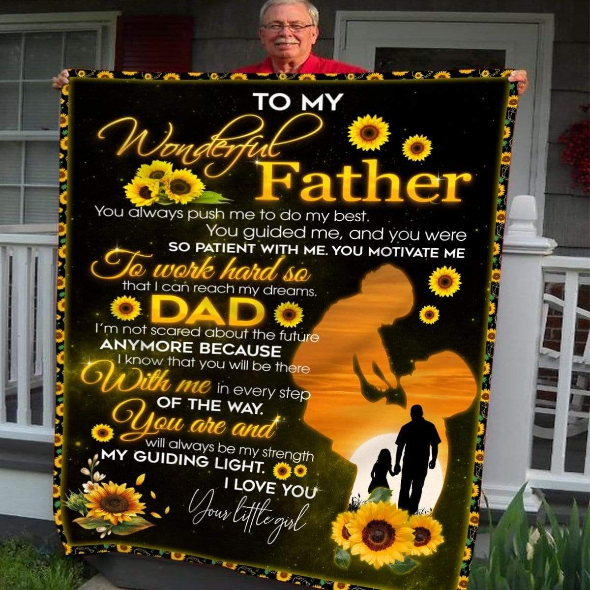 To My Father Fleece Blanket