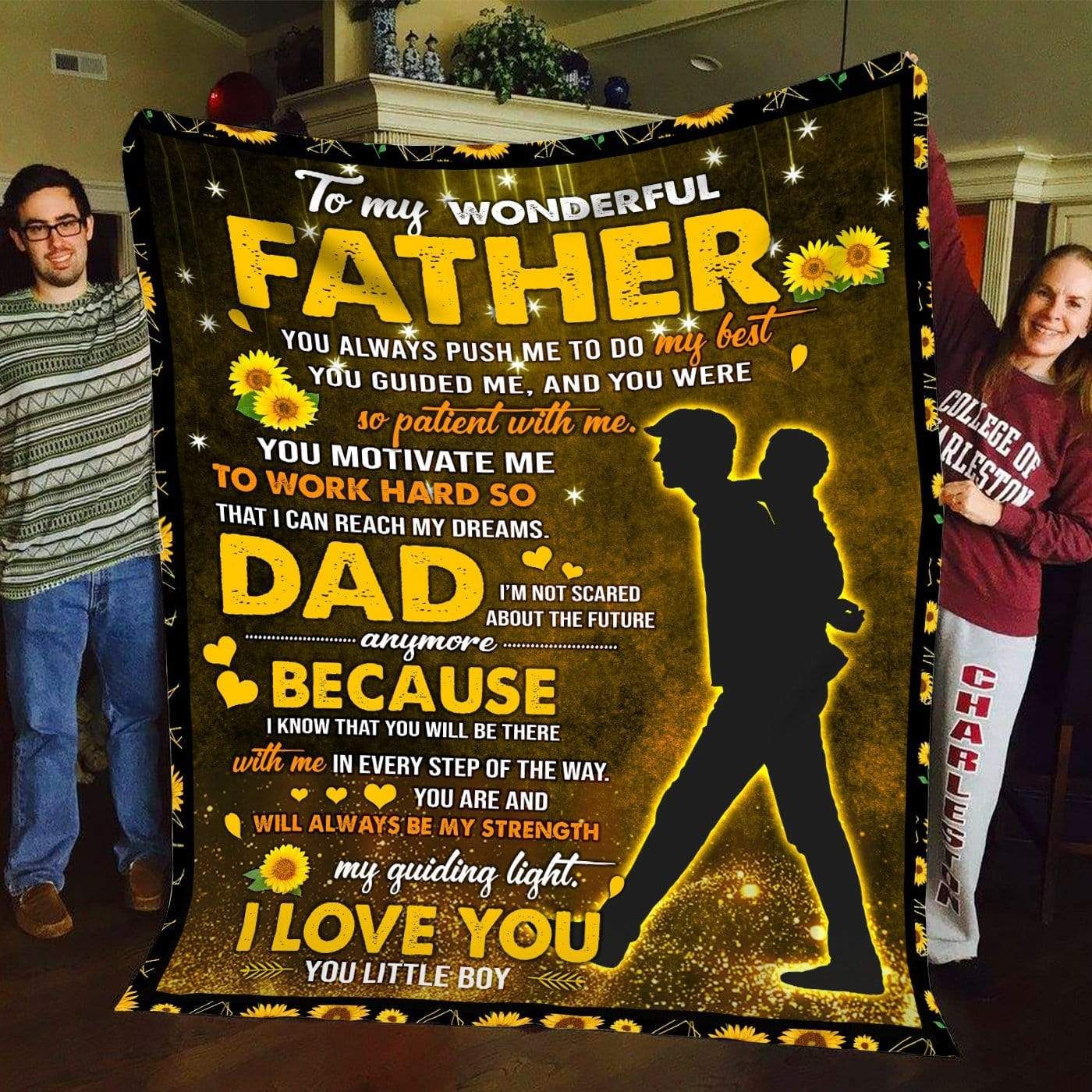 To My Father Fleece Blanket