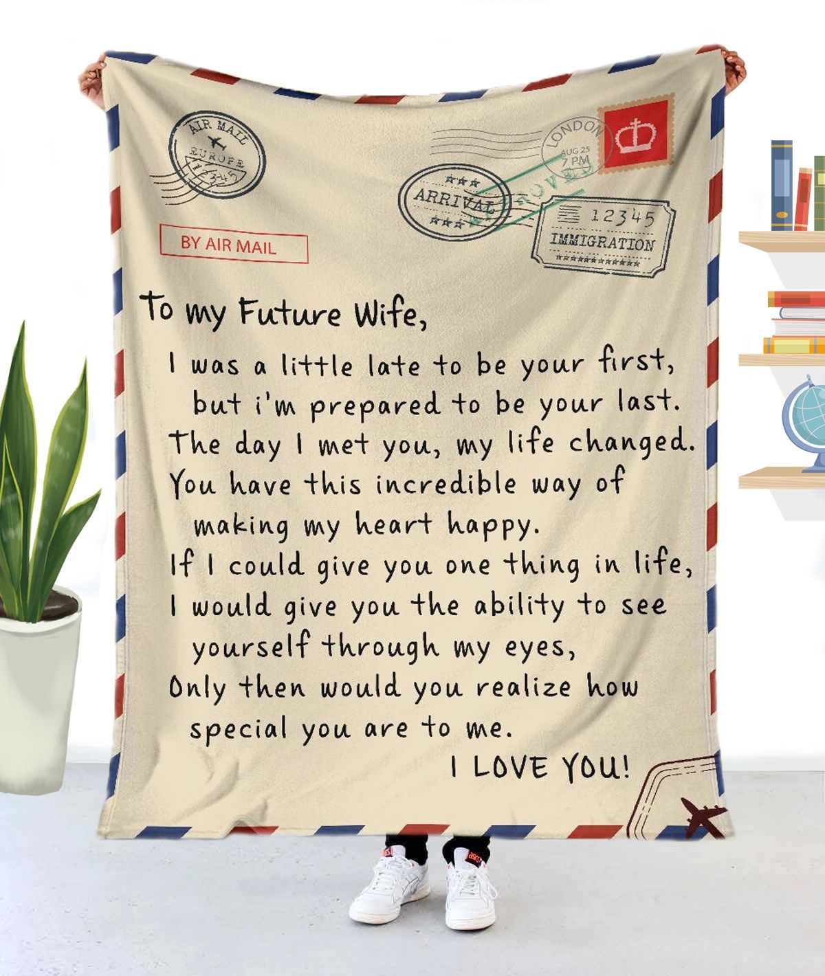 To My Future Wife Fleece Blanket