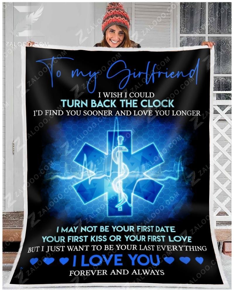 To My Girlfriend Sherpa Fleece Blanket