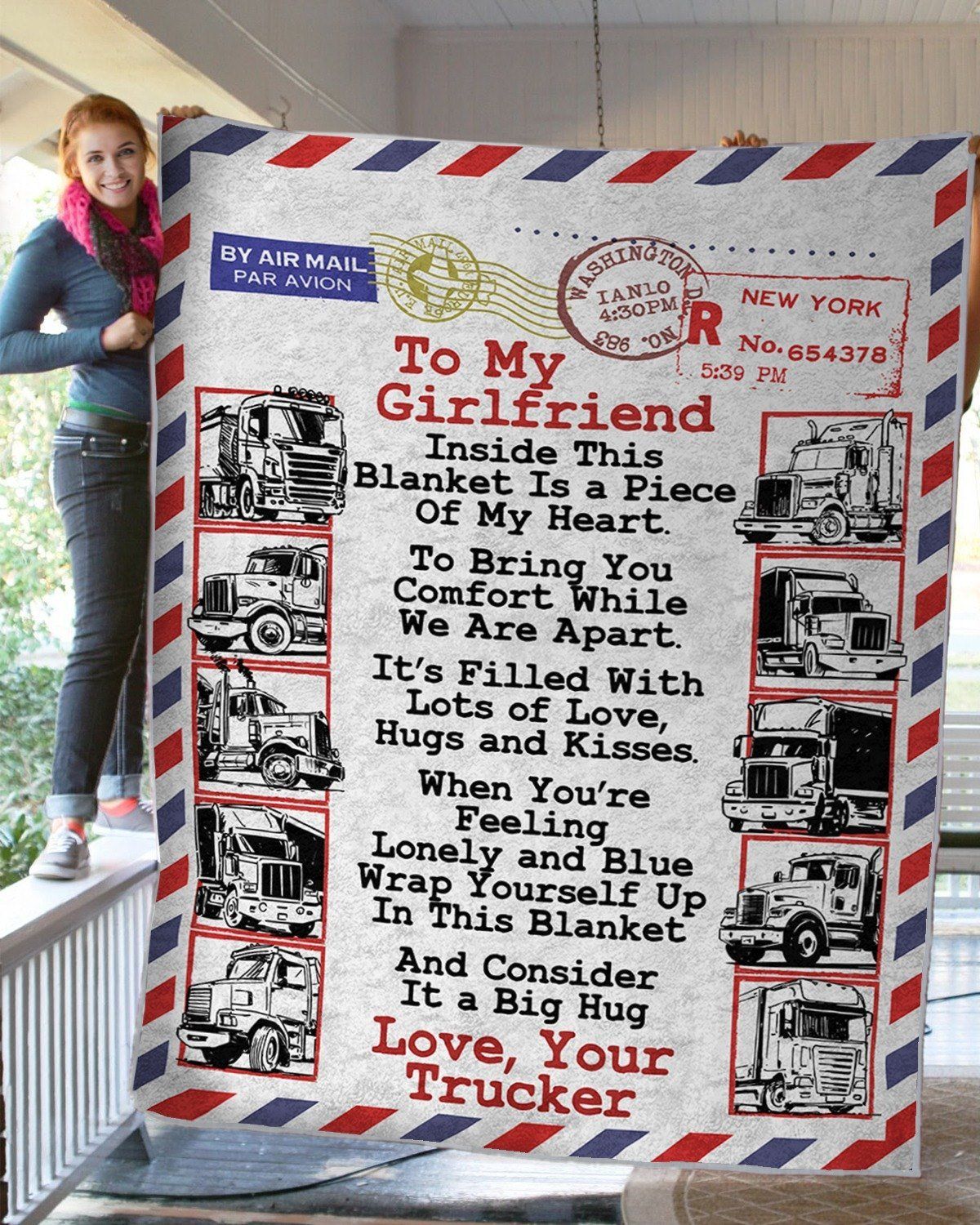 TO MY GIRLFRIEND Fleece Blanket