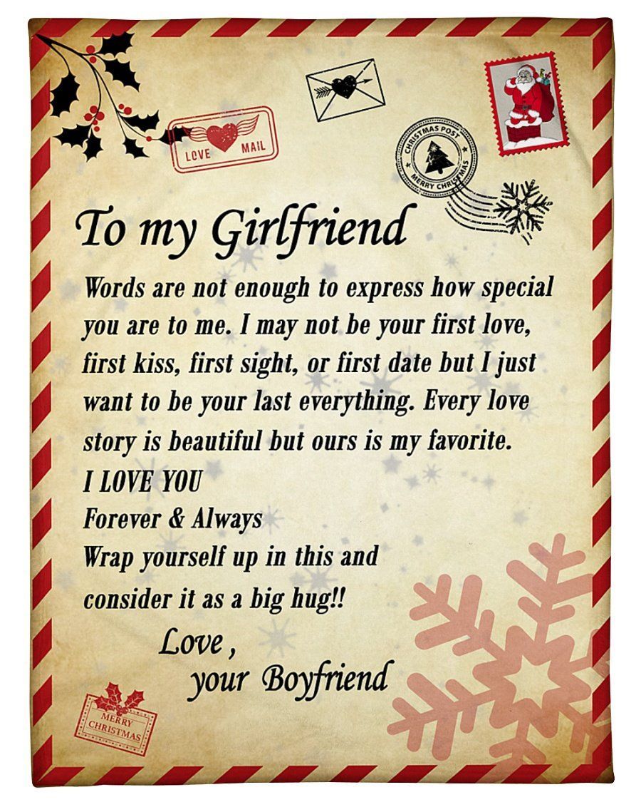 To My Girlfriend Fleece Blanket Words Are Not Enough To Express Fleece Blanket