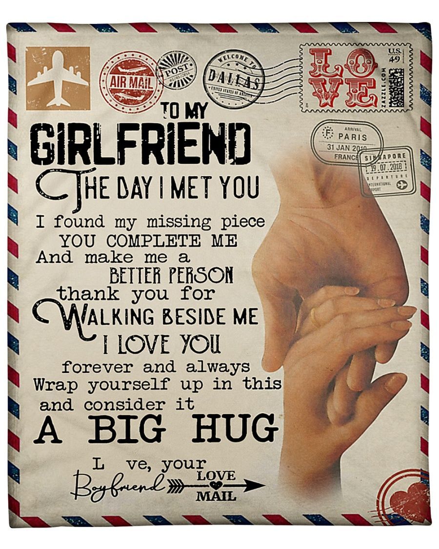 To my Girlfriend Fleece Blanket