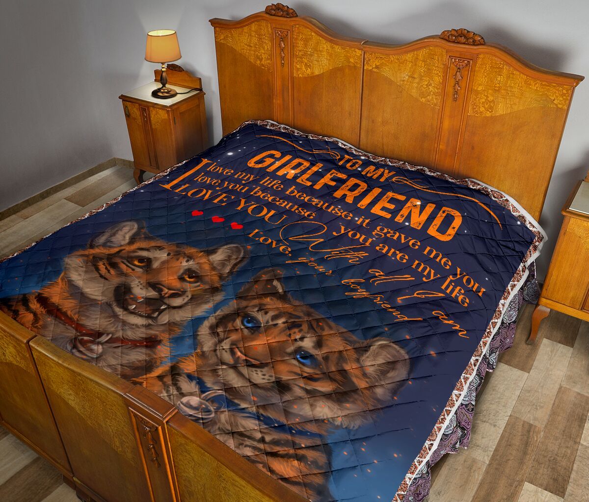 To My Girlfriend Quilt Blanket DHC02011703DD