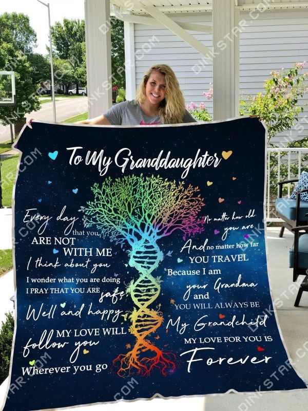 To My Grandaughter Sherpa Fleece Blanket