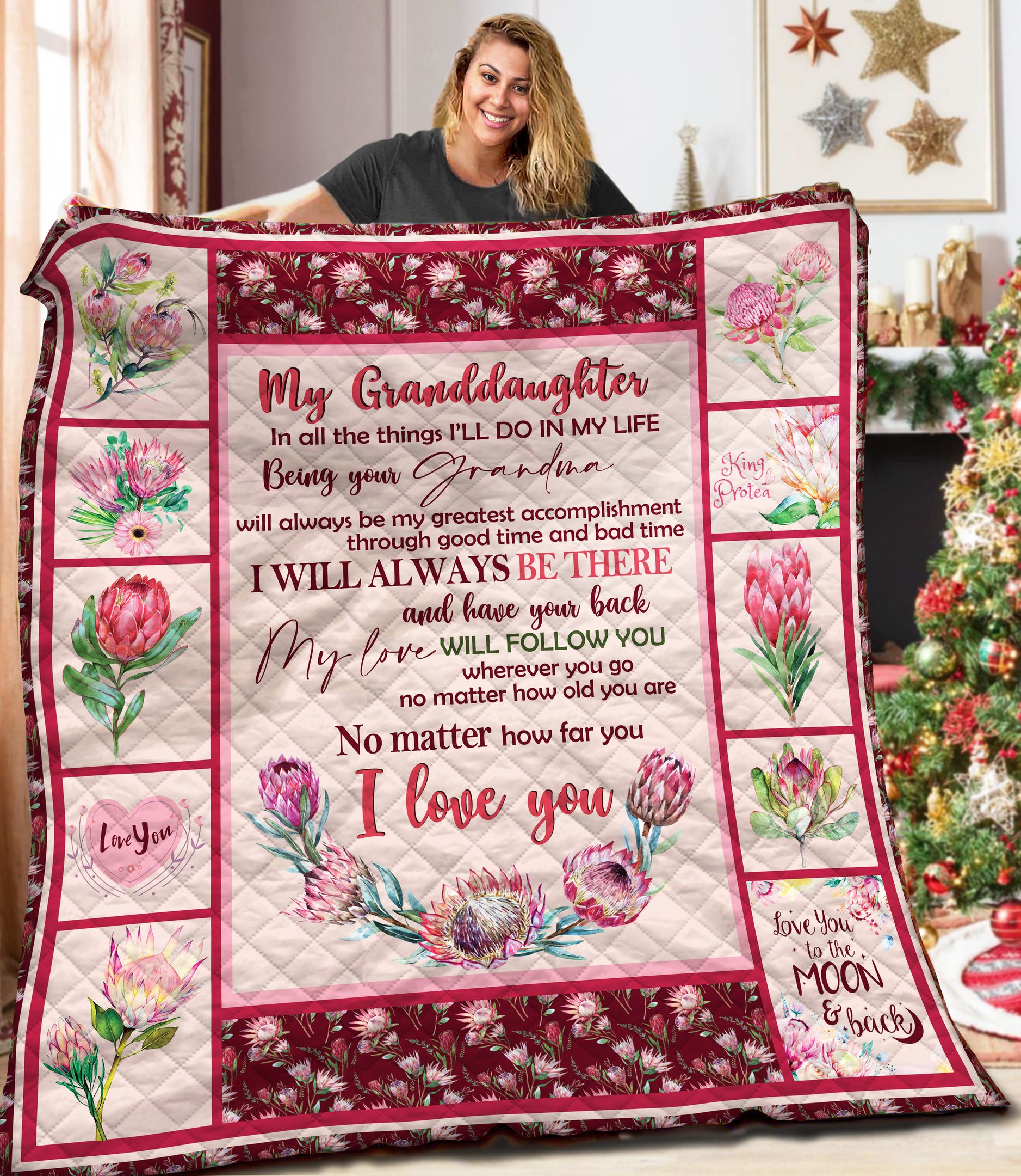 To My Granddaughter AAA111101TA Quilt Blanket