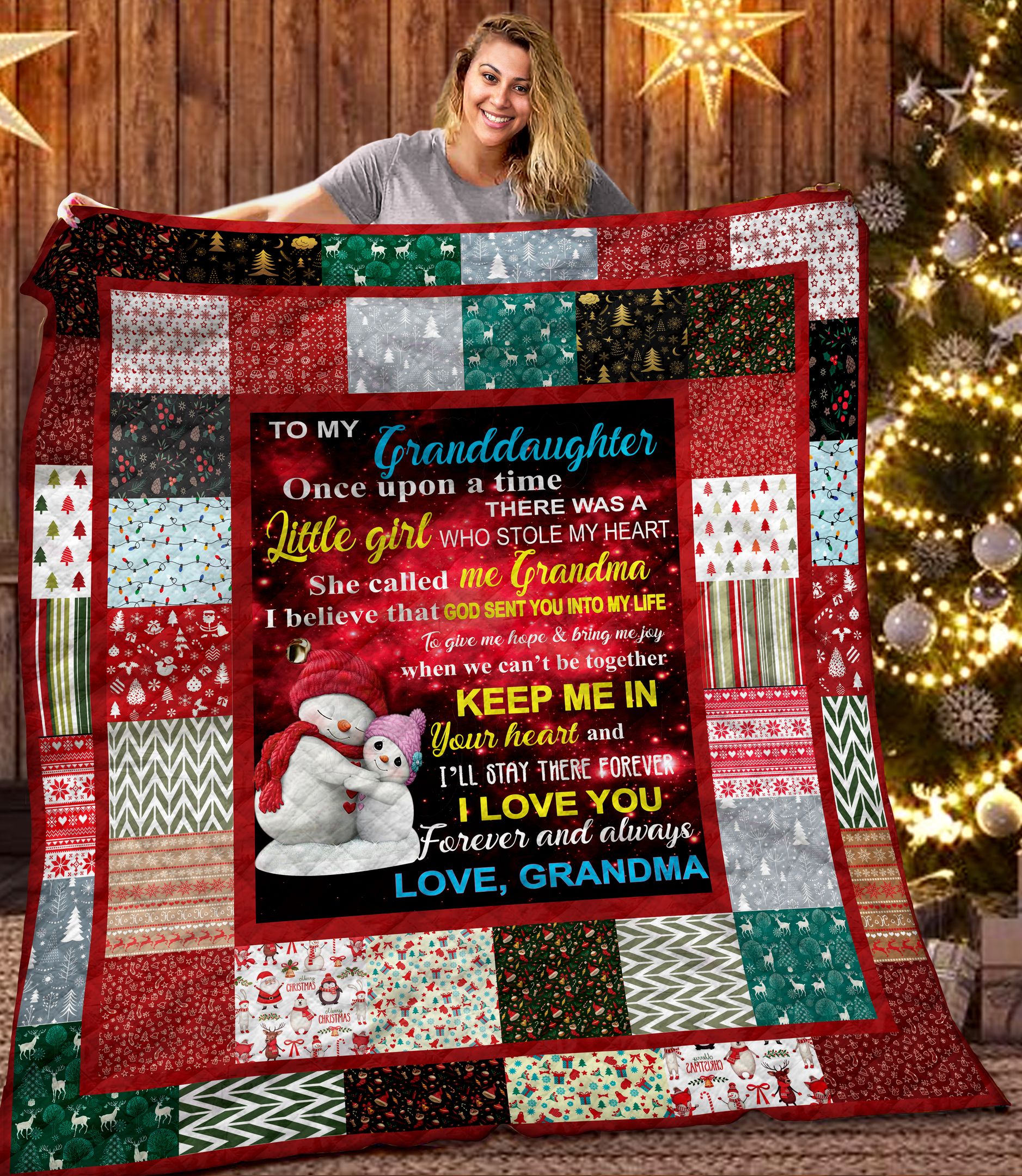 To my Granddaughter Christmas DTH101104HD Quilt Blanket