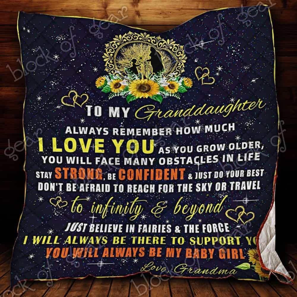 To My Granddaughter CL19100889MDQ Quilt Blanket