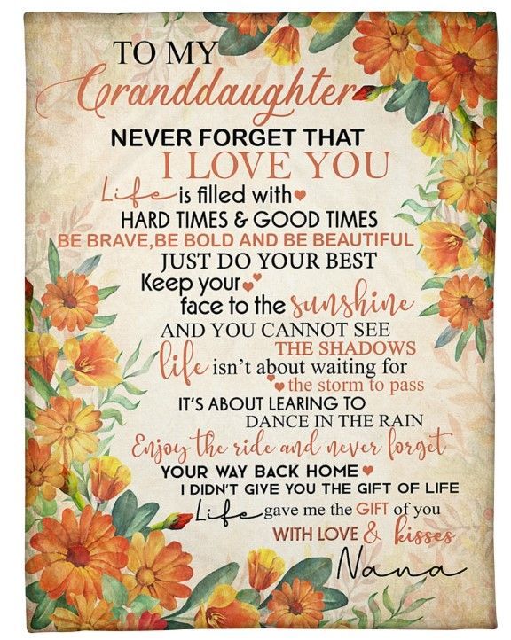 To My Granddaughter Sherpa Fleece Blanket