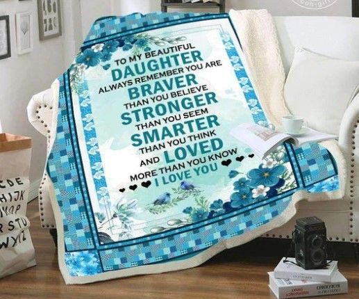 To My Granddaughter Sherpa Fleece Blanket