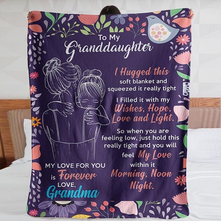 To My Granddaughter Fleece Blanket