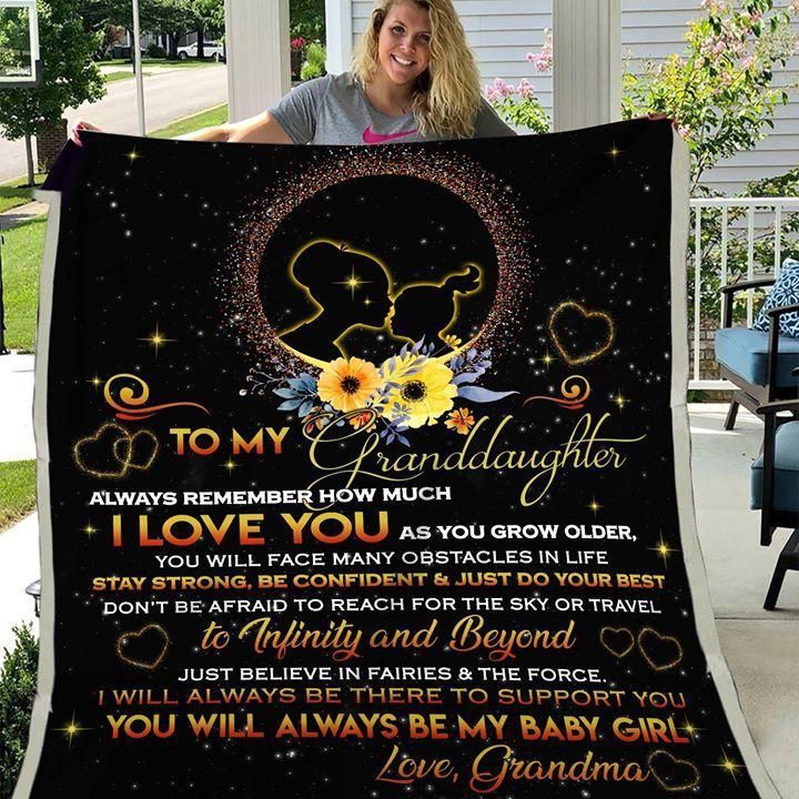 To My Granddaughter I Love You Quilt Blanket DHC3101273LT