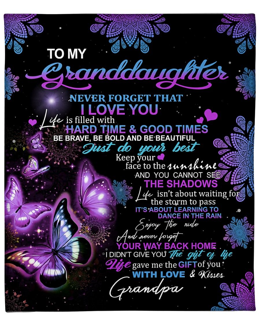 To my Granddaughter Fleece Blanket