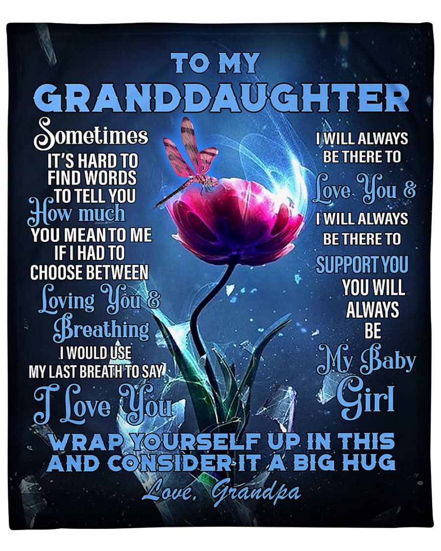 To my Granddaughter Fleece Blanket