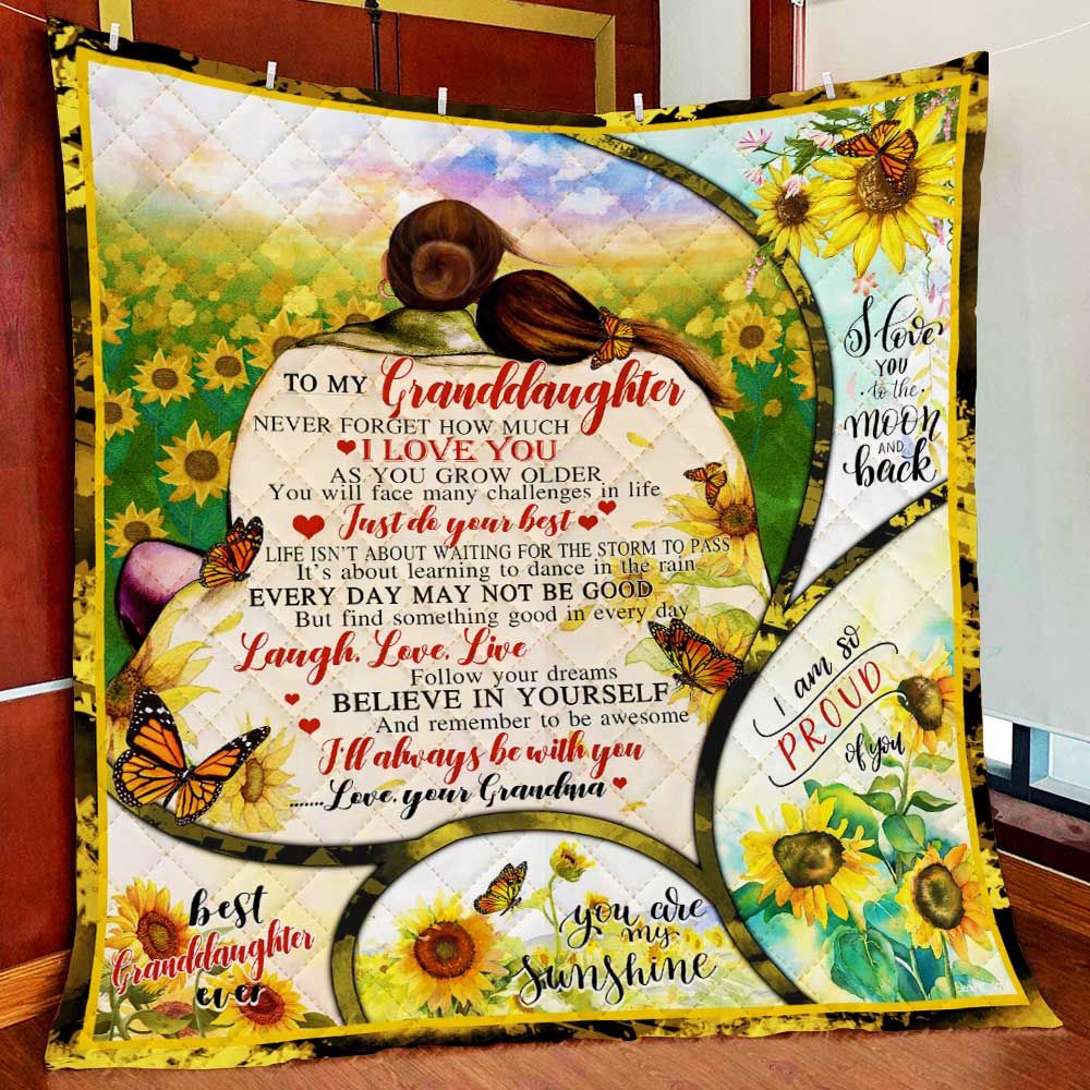 To My Granddaughter MMC141125 Quilt Blanket