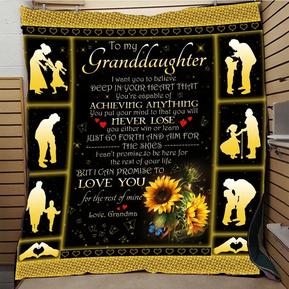 To My Granddaughter MMC1411834 Quilt Blanket