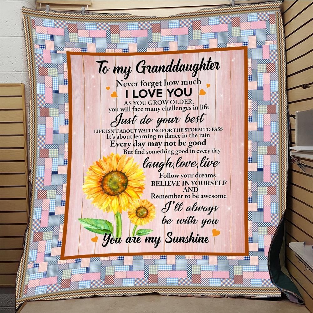 To My Granddaughter MMC1411835 Quilt Blanket