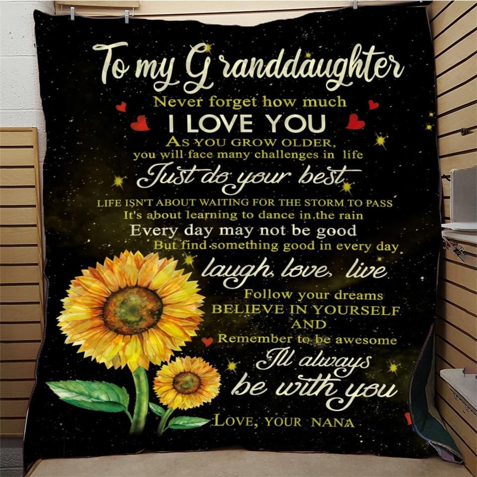 To My Granddaughter MMC1411836 Quilt Blanket