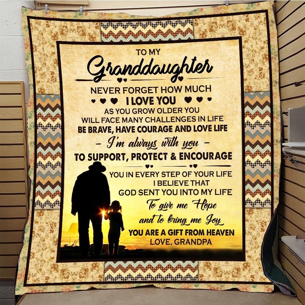 To My Granddaughter MMC1411837 Quilt Blanket
