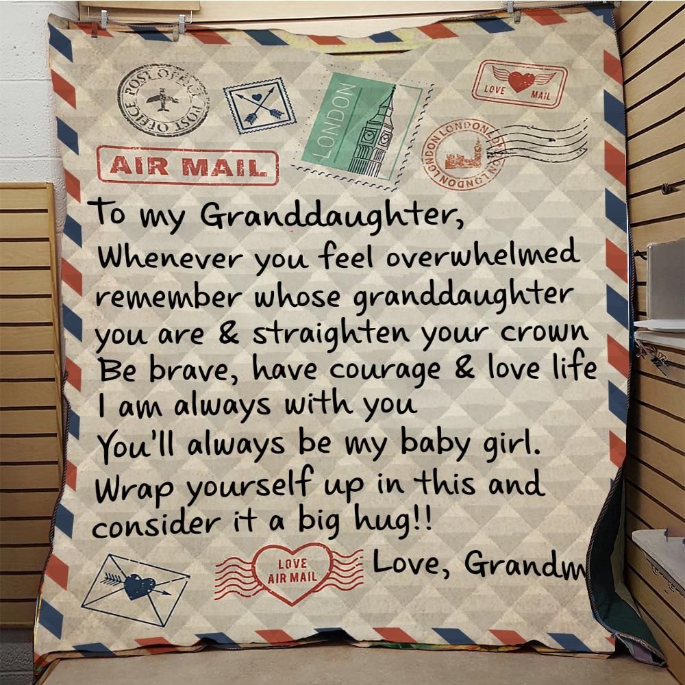 To My Granddaughter MMC1411838 Quilt Blanket