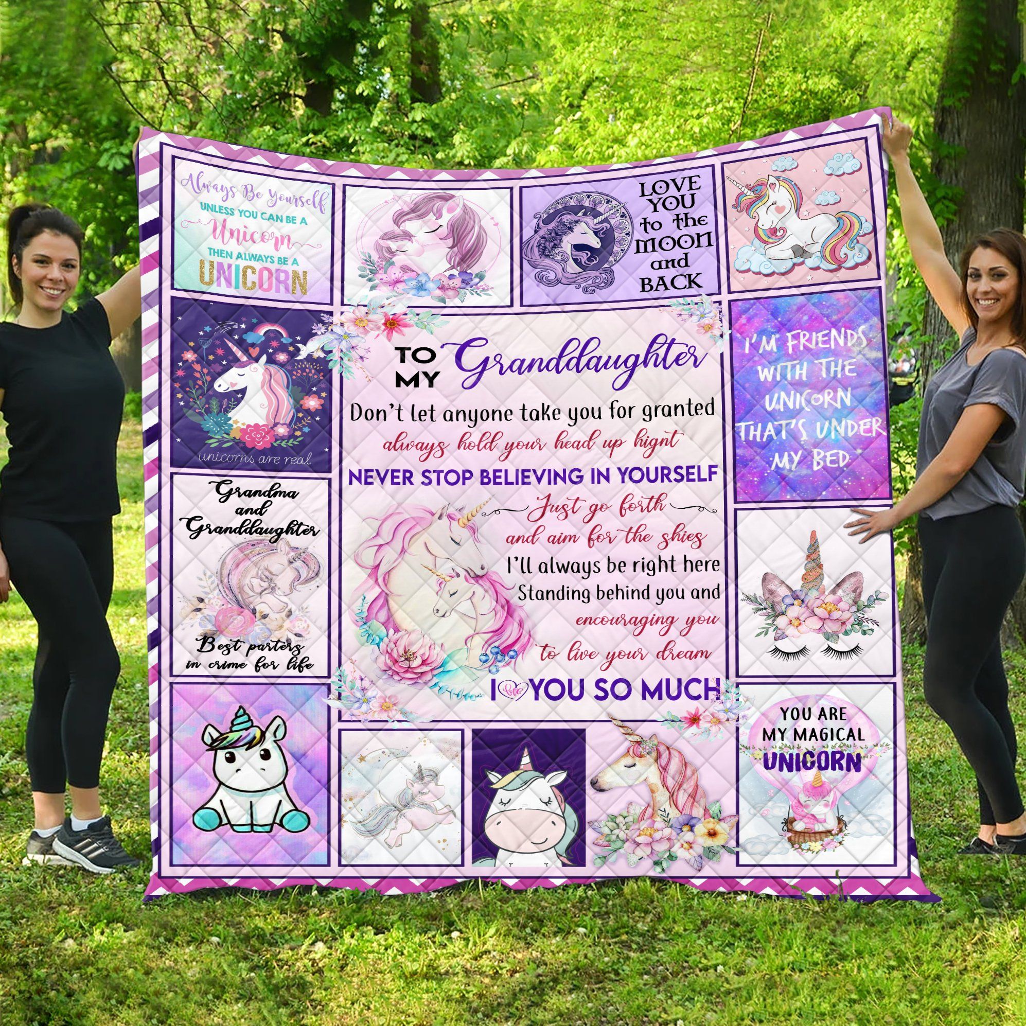 To My Granddaughter MMC1411839 Quilt Blanket