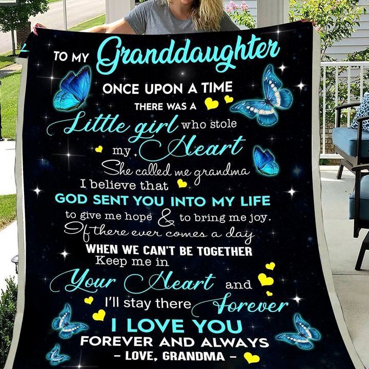 To My Granddaughter Fleece Blanket