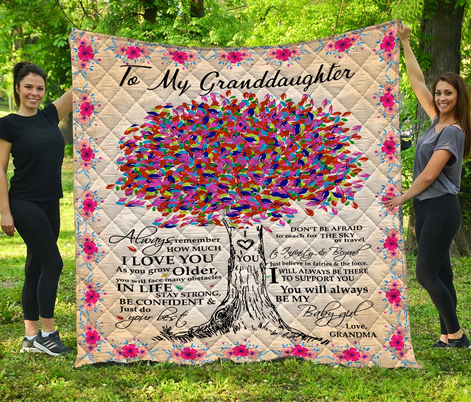 To My Granddaughter MMC1611914 Quilt Blanket