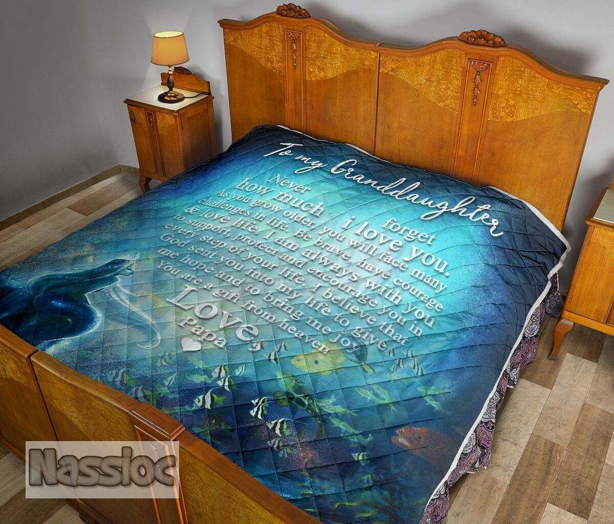 TO MY GRANDDAUGHTER NEVER FORGET HOW MUCH I LOVE BLANKET DHC281110834DD