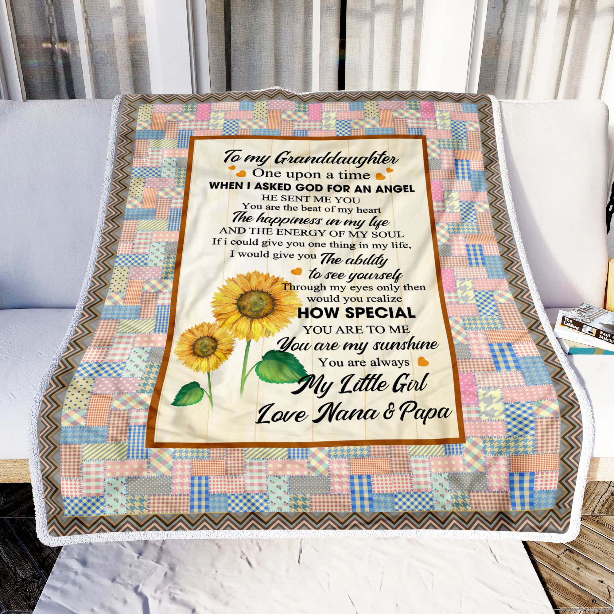 To My Granddaughter Fleece Blanket