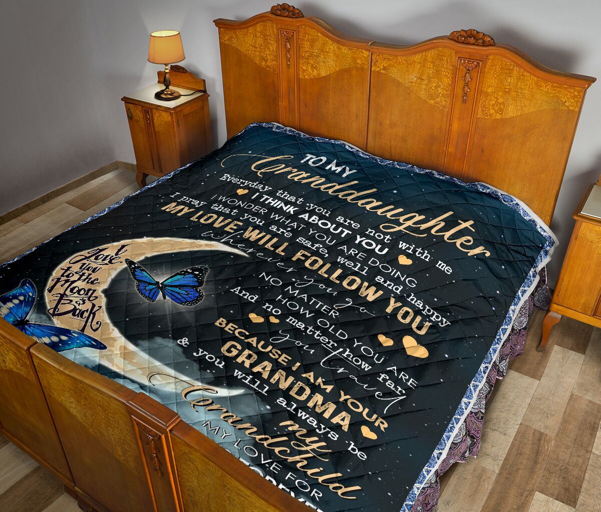 To My Granddaughter Quilt Blanket DHC02011705DD