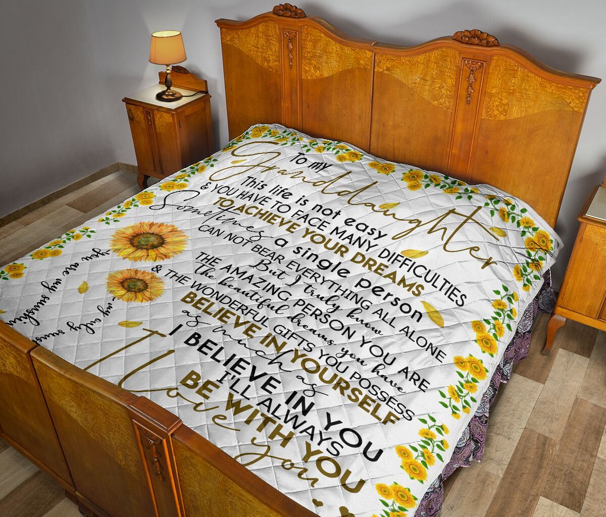 To My Granddaughter Quilt Blanket DHC02011763DD