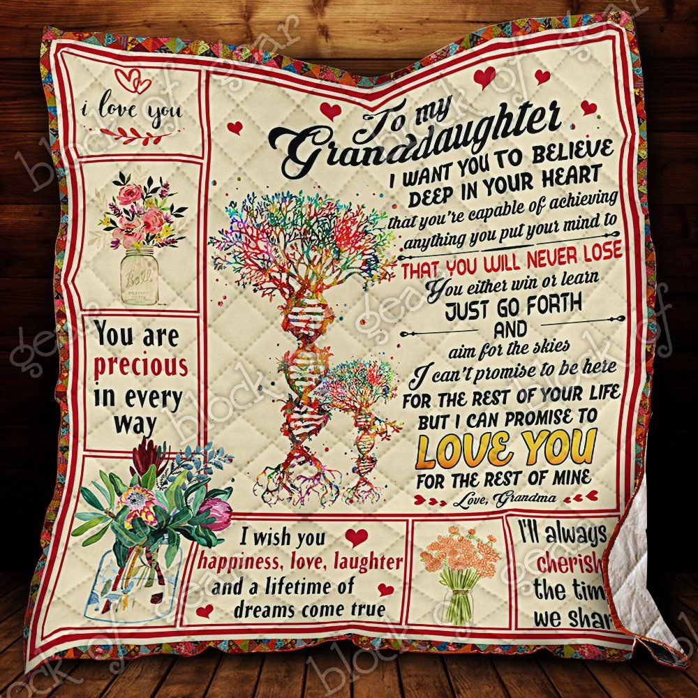 To My Granddaughter Quilt Ct12 Dhc11124330Dd