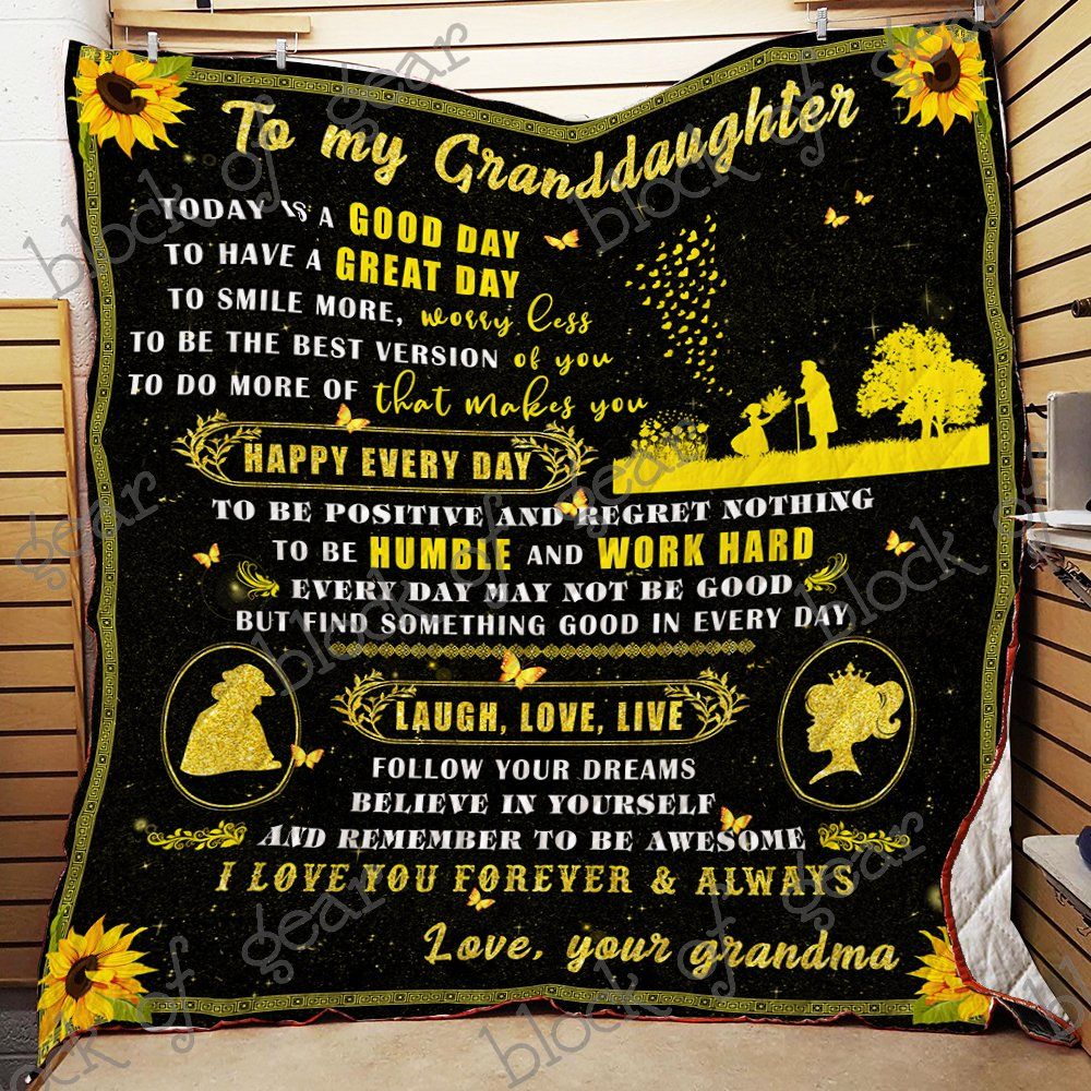 To My Granddaughter Quilt Nh76 Dhc11124069Dd