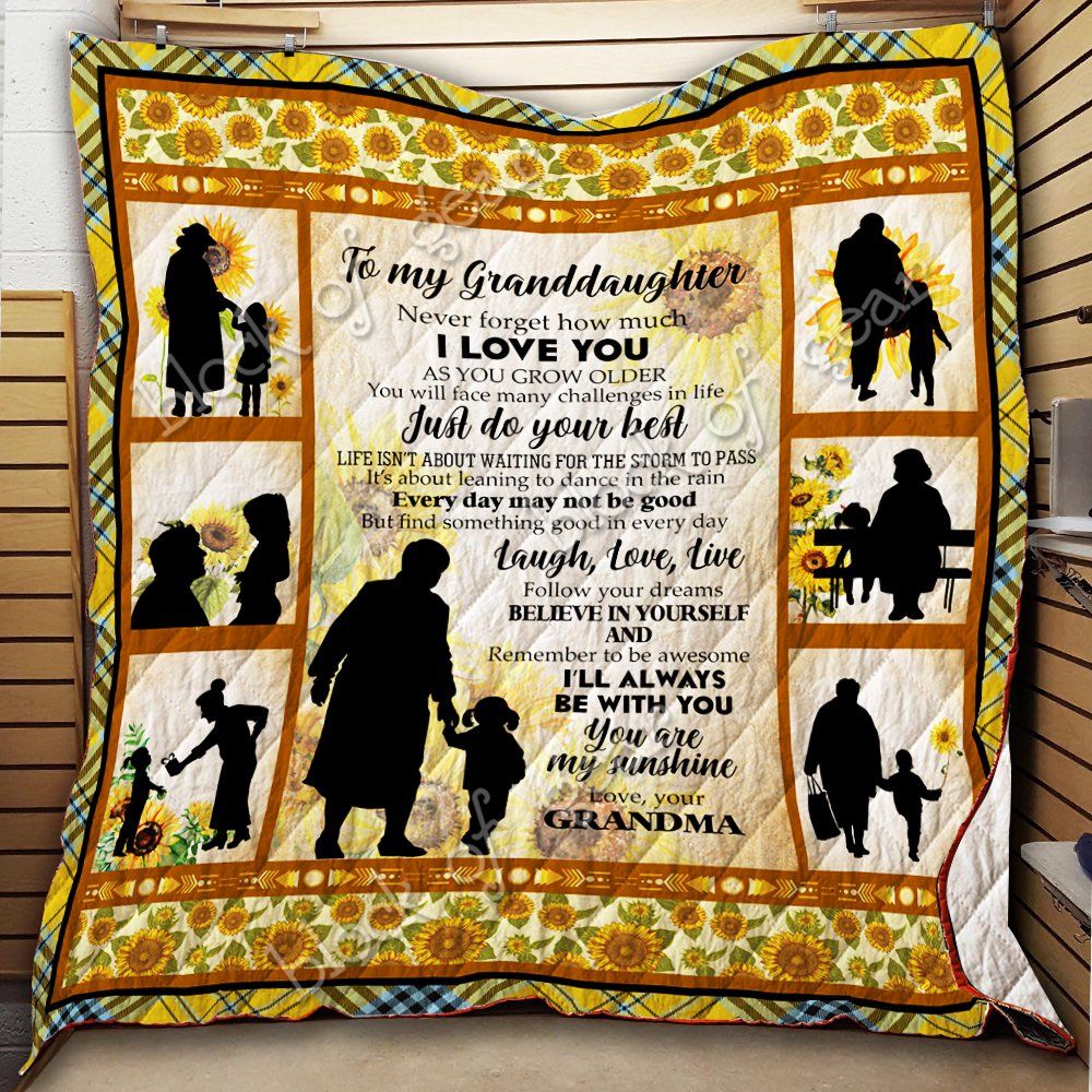 To My Granddaughter Quilt Thh893 Dhc11122343Dd