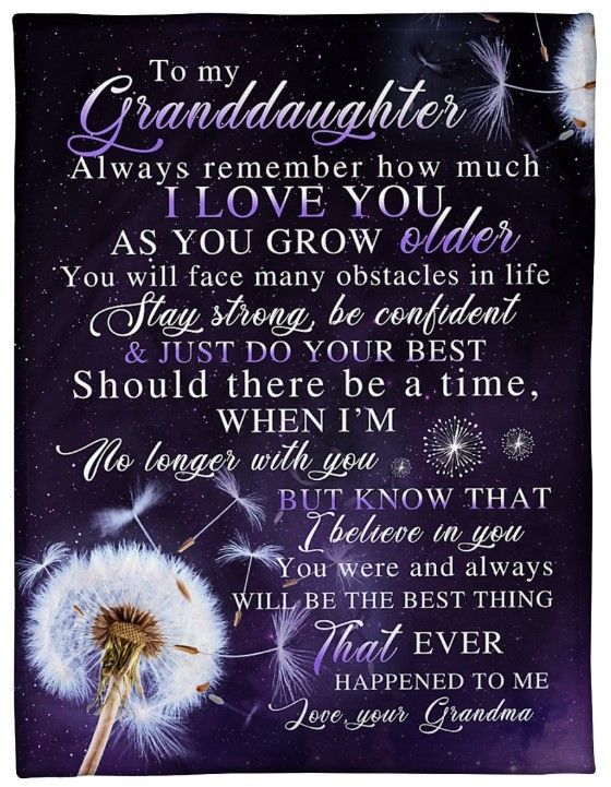 To My Granddaughter Stay Strong And Be Confident Sherpa Fleece Blanket