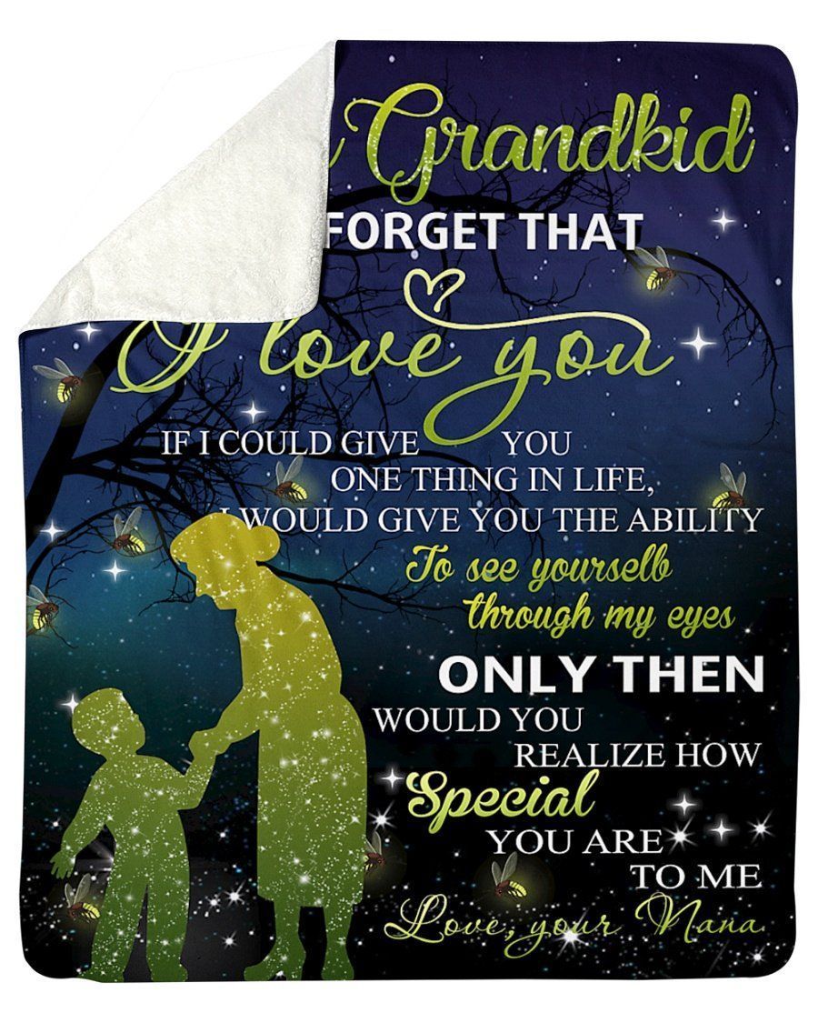 To My Grandkid You’re Special To Me Love Your Nana Family Gift Fleece Blanket