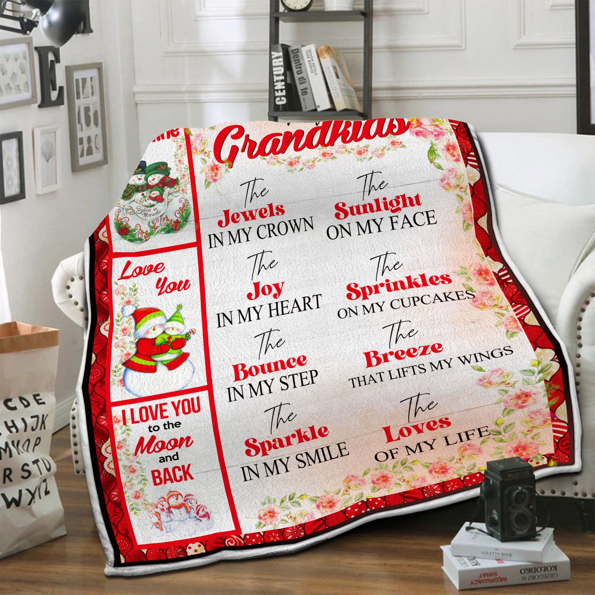 To My Grandkids Fleece Blanket