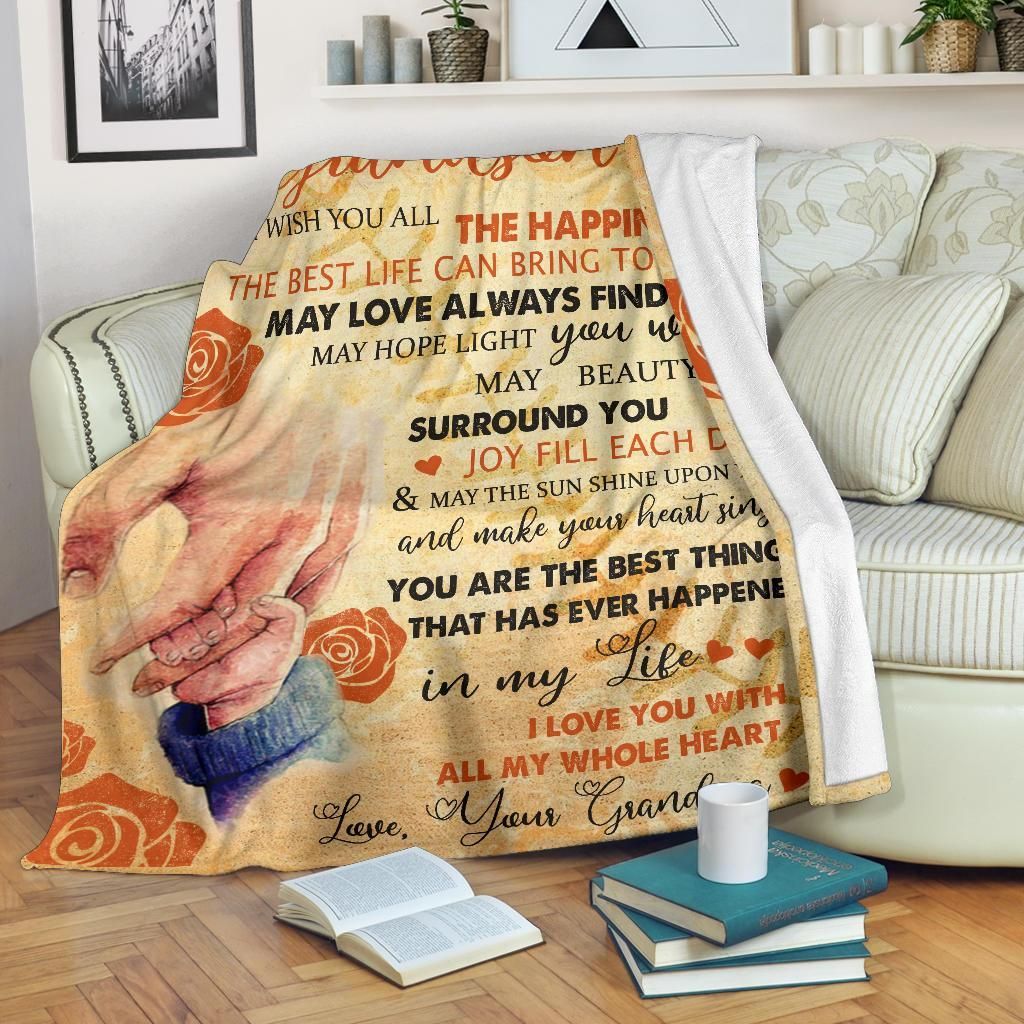 To My Grandson Baseball Sherpa Fleece Blanket