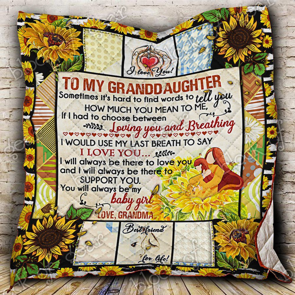 To My Grannddaughter Loving You Quilt Pn620Sc2 Dhc11122279Dd