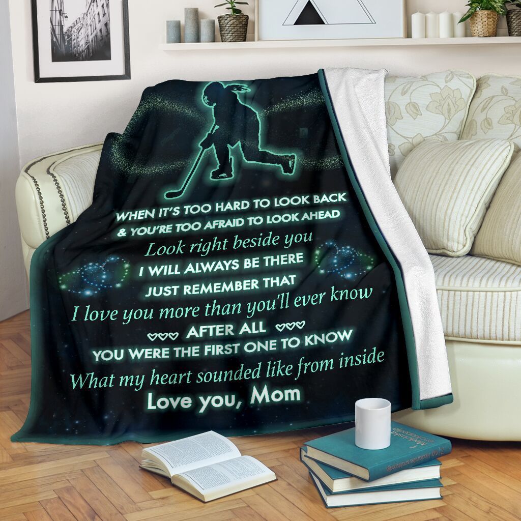 To My Hockey Girl Sherpa Fleece Blanket