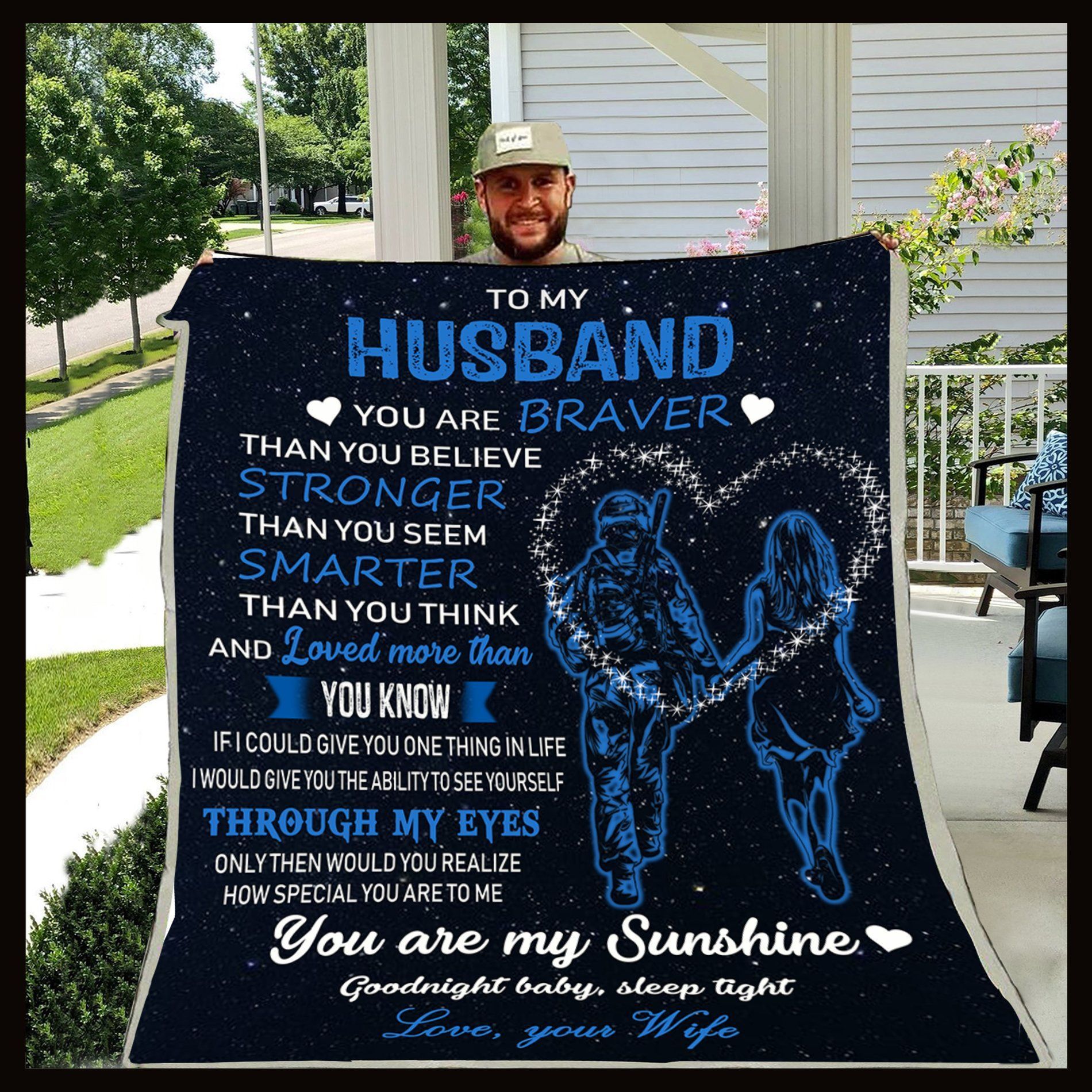To My Husband Sherpa Fleece Blanket