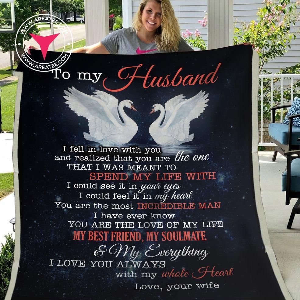 To My Husband Sherpa Fleece Blanket