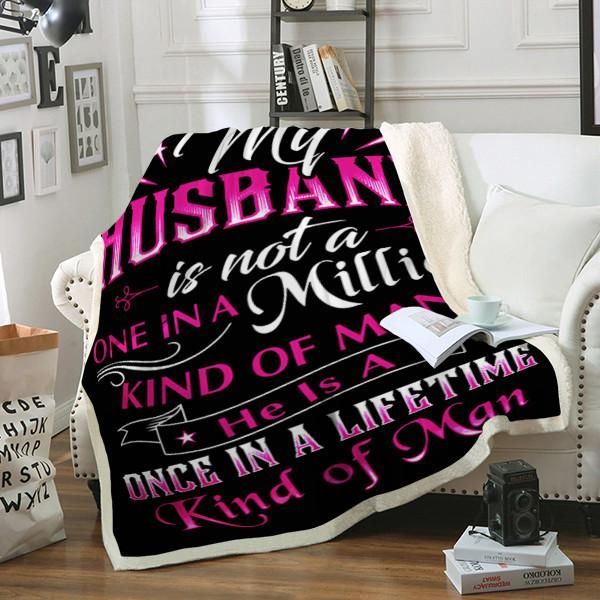 To My Husband Sherpa Fleece Blanket