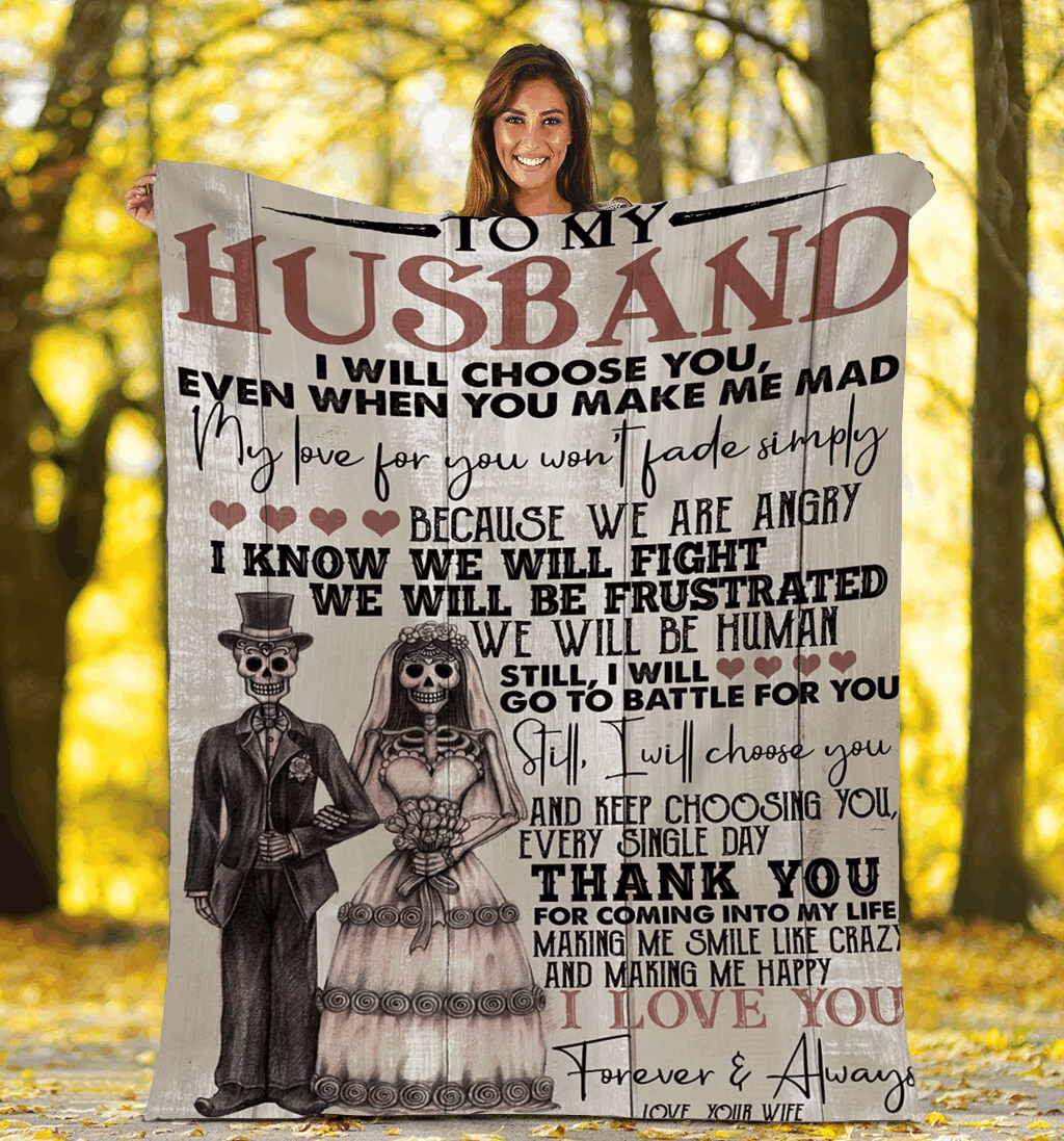 To My Husband Sherpa Fleece Blanket