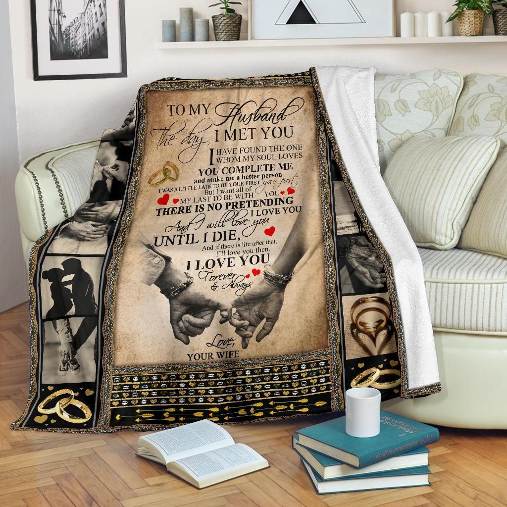 To My Husband Sherpa Fleece Blanket