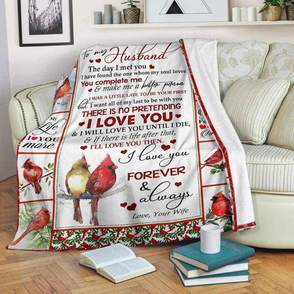 To My Husband Sherpa Fleece Blanket