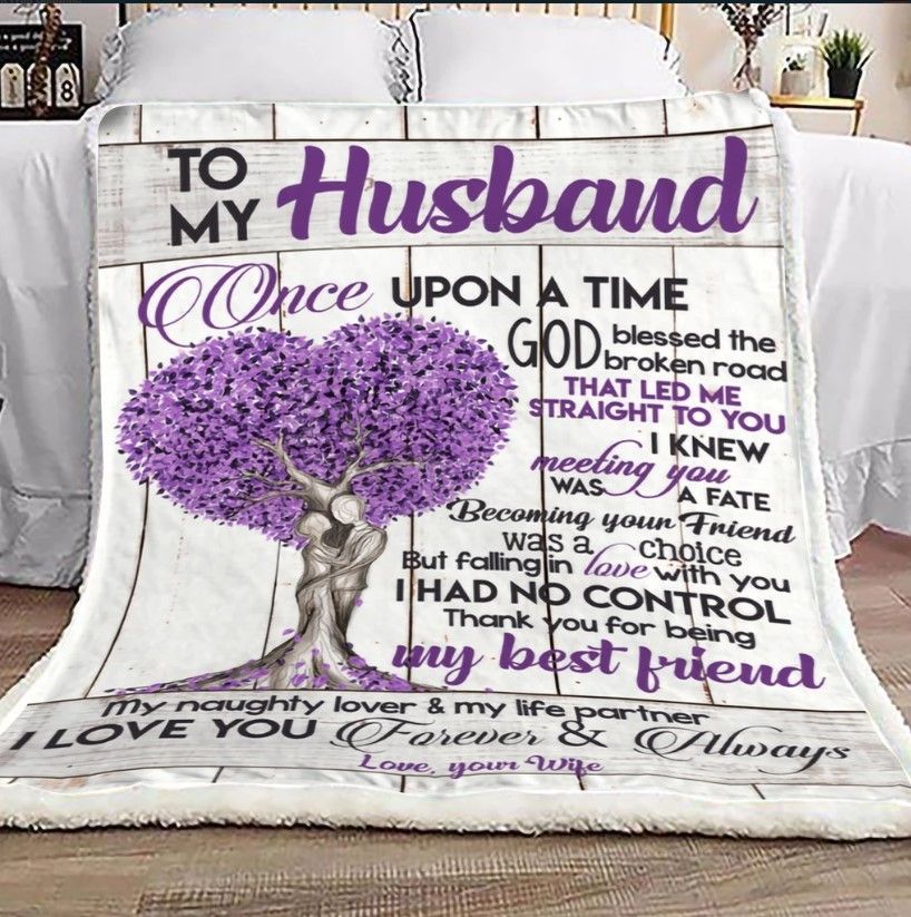 To My Husband Sherpa Fleece Blanket