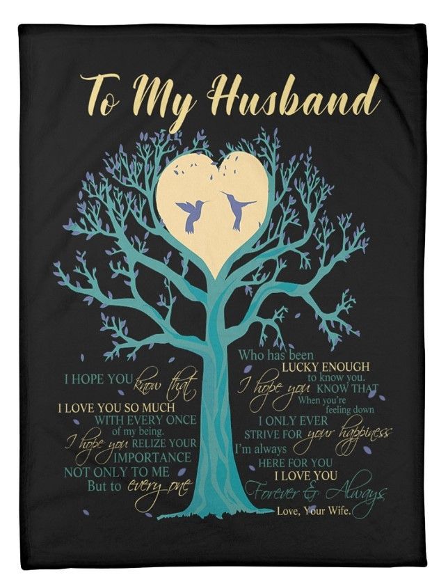 To My Husband Sherpa Fleece Blanket