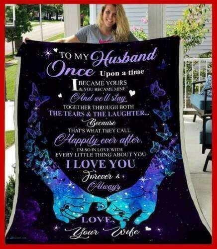 To My Husband Sherpa Fleece Blanket